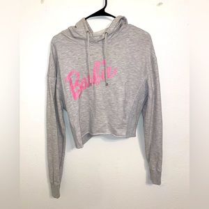 Gray + Pink Barbie Hoodie